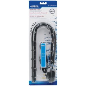 Marina Difusor De Aire Flexible Con Luz Azul Para Peceras 21"