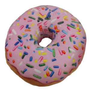 Huxley & Kent Juguete Donut De Fresa De Peluche Para Perros 5.5"