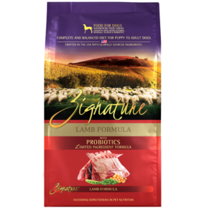 Zignature Lamb Alimento Seco De Cordero Libre De Granos Para Perros 12.5 Lb