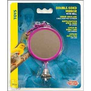 Living World Espejo Morado Colgante Redondo Con Campana