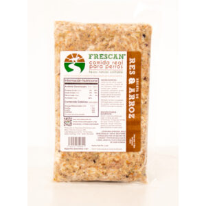 Frescan Res & Arroz Alimento Natural Sin Preservantes Para Perros 1lb