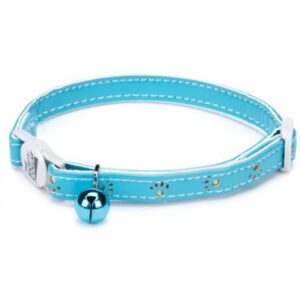 Savvy Tabby Sparkle Paw Collar Azul Para Gatos 8"