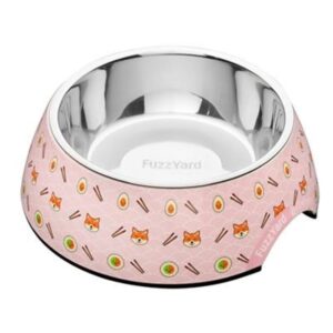 Fuzzyard Sushiba Plato De Acero Inoxidable Para Perros 13.5oz