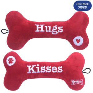 Huxley & Kent Hugs & Kisses Juguete Hueso De Peluche Para Perros 8.5"