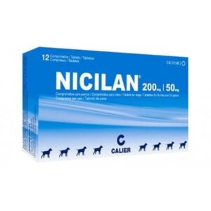 Nicilan 200mg/50mg Anatibiotico A Base De Amoxicilina + Acido Clavulánico 12 Tabletas