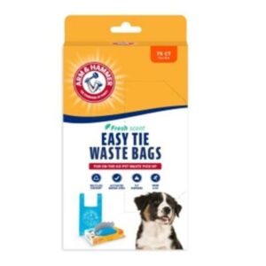Arm & Hammer Easy Tie Waste Bags Bolsas Para Recogida De Desechos 75 Uds