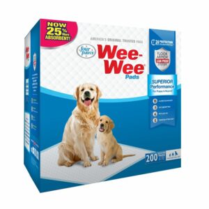 Wee Wee Pads Almohadilla De Entrenamiento Para Perros 22" X 23" 200 Unds