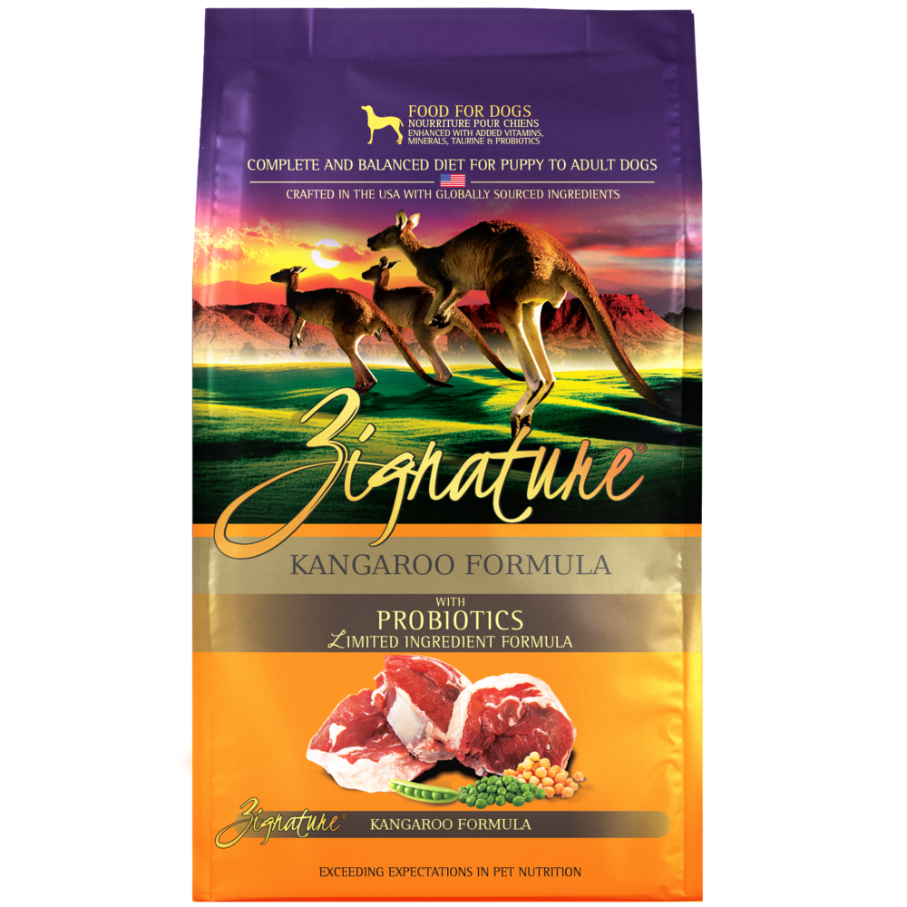 Zignature Kangaroo Alimento Seco De Canguro Libre De Granos Para Perros 12.5 Lb