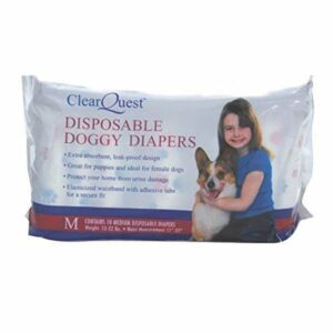 Clear Quest Pañales Desechables M Para Perros Medianos 10 unds