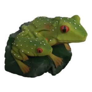 CHICOS Aquatic Creations Dos Ranas Adorno Para Peceras 4"