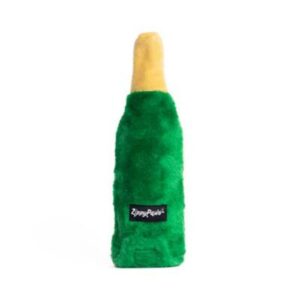 Zippypaws Crusherz Champagne Porta Botellas Juguete Para Perros 11"