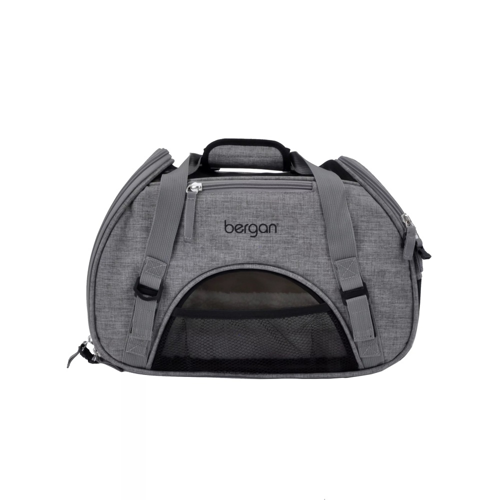 Bergan Comfort Bulto De Viaje Para Mascotas Gris Grande