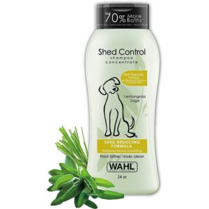 Wahl's Shed Control Shampoo Control De Pelo De Salvia Para Perros 24 Oz