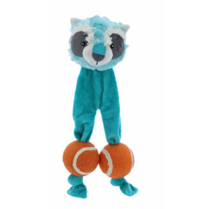Play 365 Juguete Mapache Con Pelotas De Tenis Para Perros 12"