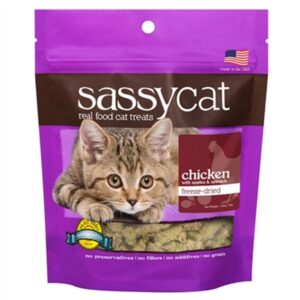 Sassy Cat Golosinas Sin Granos Altas En Proteínas De Pollo Para Gatos 25g