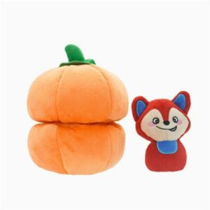 Hugsmart Pet Calabaza Con Mini Zorro De Peluche Para Perro 8"