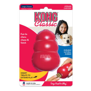 Kong Classic Juguete Cono Rojo Grande Para Perros 4.25"