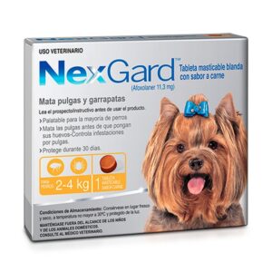 Nexgard 2-4kg/4-8lb Tableta Para Perros Antigarrapatas Y Antipulgas