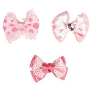 Aria Molly Bow Lazo Estampado De Leopardo Rosado Para Perros