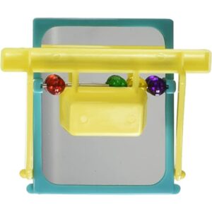 Living World Espejo Verde Con Posador Para Jaulas