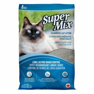 Super Mix Arena Aglutinante Bentonite Sin Aroma Para Gatos 16.5lb