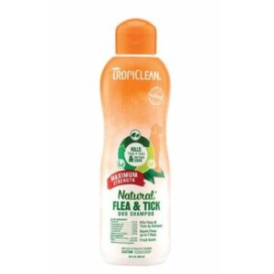 Tropiclean Natural Flea & Tick Shampoo Antipulgas Para Perros 20oz