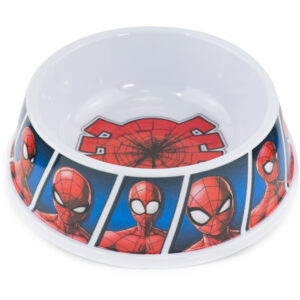 Marvel Comics Spider Man Plato De Melamina Para Perros 16 Oz