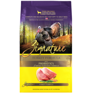 Zignature Turkey Alimento Seco De Pavo Libre De Granos Para Perros 25 Lb