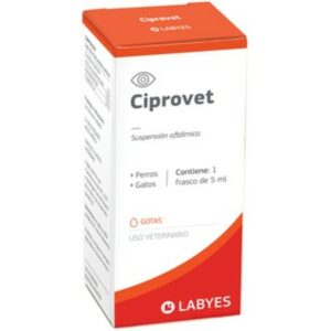 Ciprovet Colirio Con Antibiótico Para Infecciones En Ojos Para Perros Y Gatos 5ml