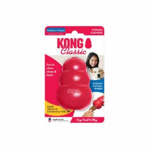 Kong Classic Juguete Cono Rojo Mediano Para Perros 3.5"