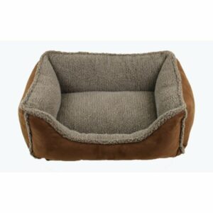 Carolina Pet Company Faux Suede & Tipped Berber Brown Cama Rectangular Marron Para Perros 24''