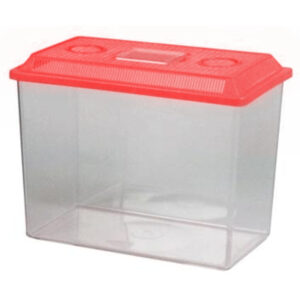 Hagen Pecera Plástica Con Tapa Roja 14"
