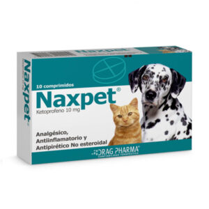Naxpet 10mg Antiinflamatorio Analgesico Y Antipiretico Para Perros Y Gatos 10 Tabletas