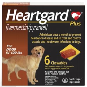 Heartgard Plus L 23-45kg/ 50.7-99.2lbs Tabletas Antipulgas Y Control Del Gusano Del Corazón Para Perros