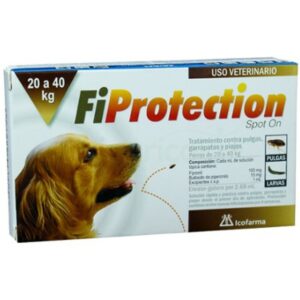 Fiprotection 20 A 40 Kg Pipeta Ectoparasiticida Para Perro