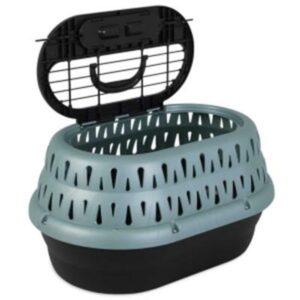 Petmate Caseta Portatil Verde Transportador Para Gatos Y Perros Pequeños 19"