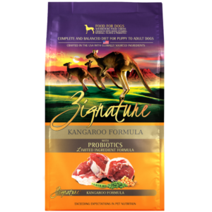 Zignature Kangaroo Alimento Seco De Canguro Libre De Granos Para Perros 25 Lb