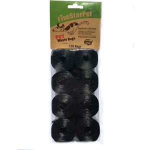 Fivestarpet Bolsas Perfumadas Negro para Recogida De Desechos 8 Rollos