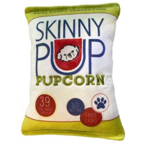 Lulubelles Skinny Pupcorn Juguete De Peluche Para Perros 7"‎