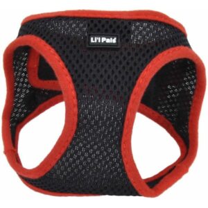 Li'l Pals Confort Mesh Harness Black Arnes De Malla Negra Para Perros 8-10”