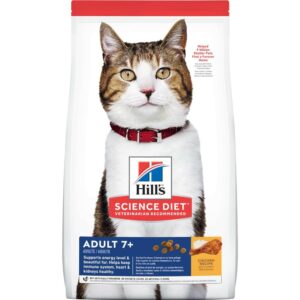 Hill's Science Diet Adult 7+ Alimento Para Gatos De Pollo 4lb/1.8kg