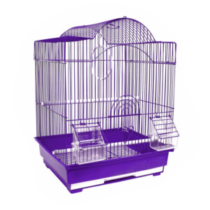 Petboy Jaula Techo Arqueado Morado Para Periquitos 19"