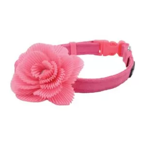 Li'l Pals Collar Rosado De Microfibra Para Perros 6"