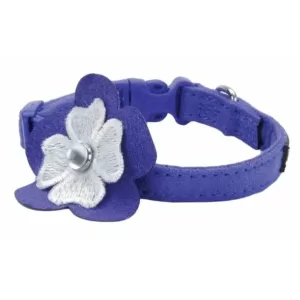 Li'l Pals Collar Morado De Microfibra Para Perros 6"