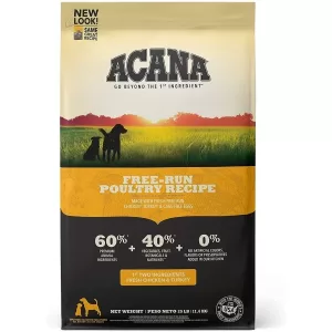 Acana Free-run Poltry Libre De Aves De Corral Para Perros 25lb/11.4kg