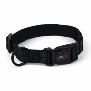 Dogline Collar Negro de Nylon Para Perros 13"