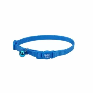 Coastal Safe Cat Collar Azul Separable De Nylon Para Gatos 8"