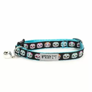 The Worthy Dog Collar Ajustable Esqueletos Para Gatos 10"