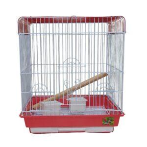 Colibri Jaula Roja Para Aves 47x36x52cm