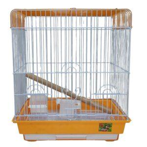 Colibri Jaula Naranja Para Aves 47x36x52cm